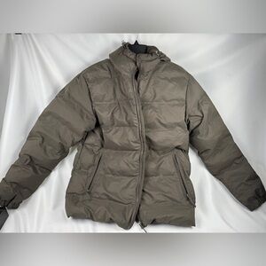 H&M Green/Brown puffy jacket, new with tags, size small